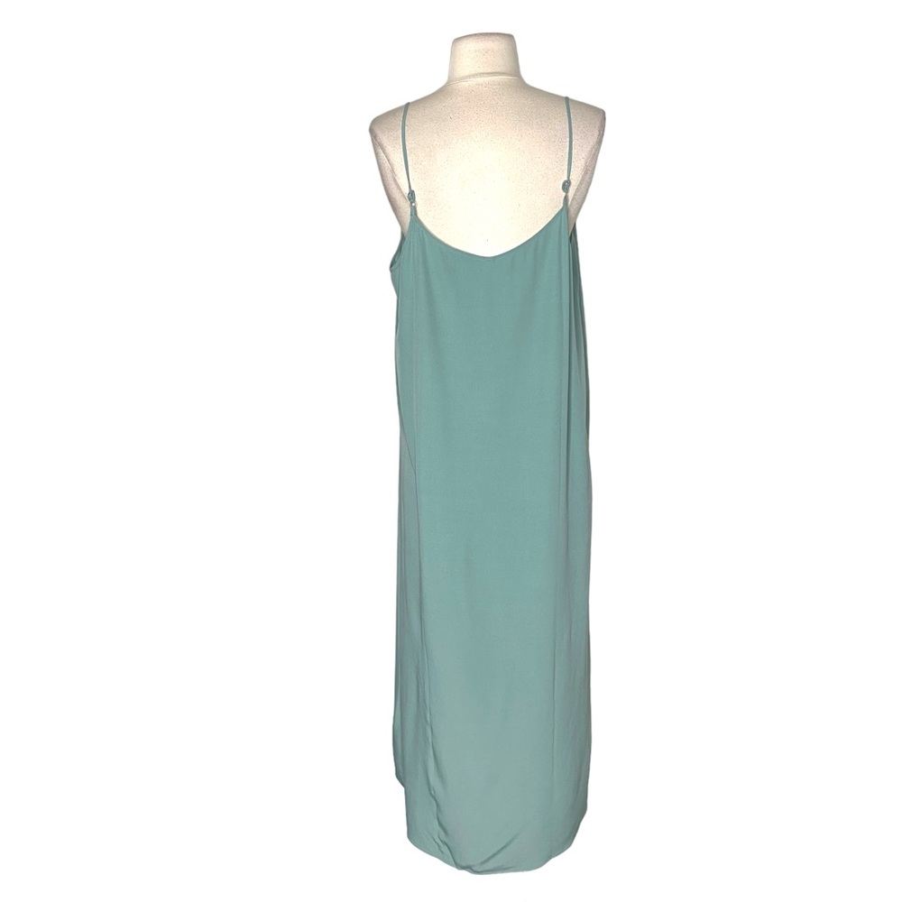 Eileen Fisher Elm V-Neck Tencel Crepe Spaghetti Strap Cami Dress - Picture 5 of 8